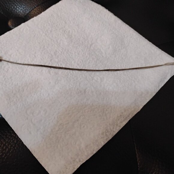 Elegant Blue Sparkly Pendant Sterling Silver 925 Italy Chain Necklace 8.5' /half - Picture 8 of 9